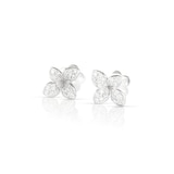 Pasquale Bruni Petit Garden Stud Earrings In 18ct White Gold With White Diamonds