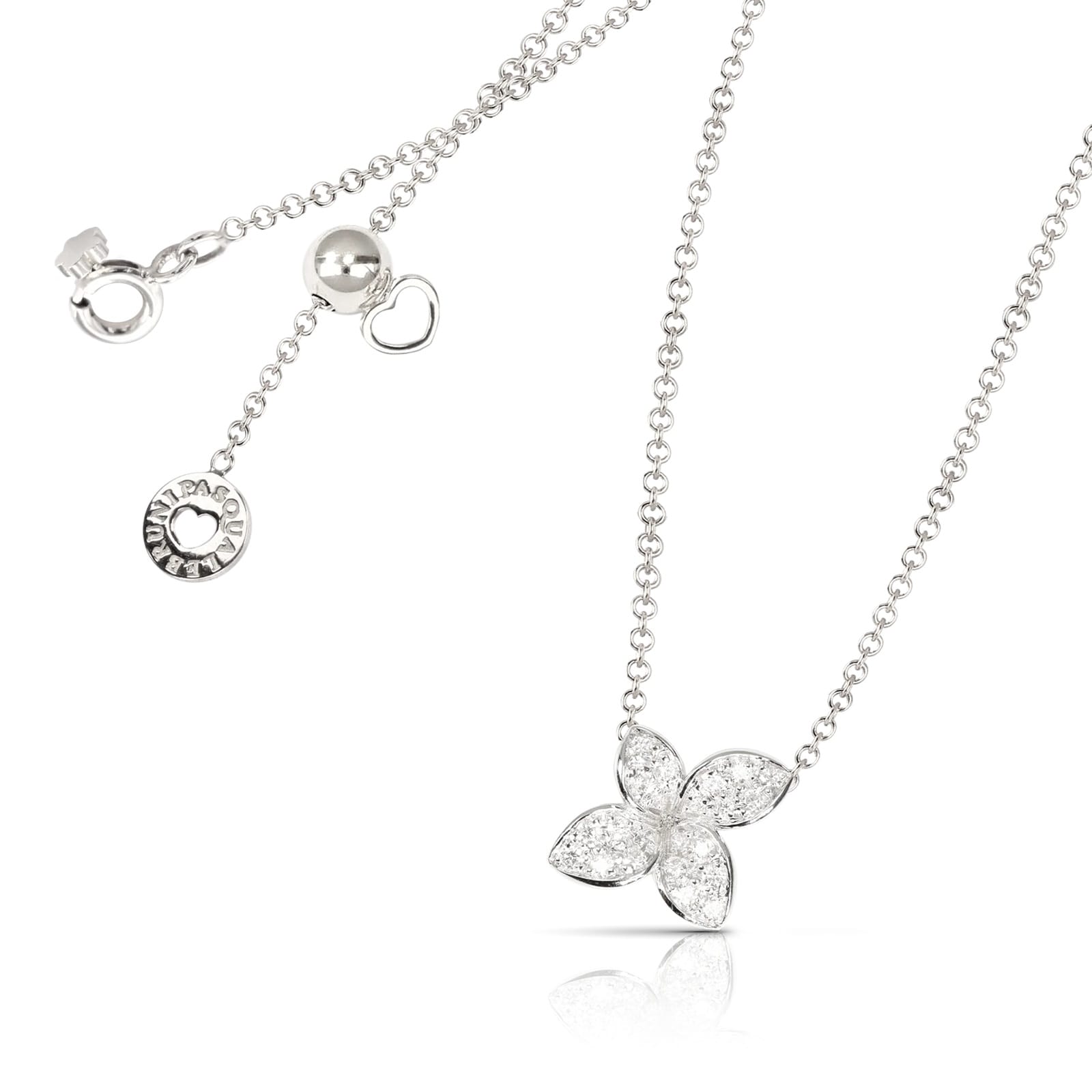 Pasquale Bruni Petit Garden Necklace In 18ct White Gold With White Diamonds Pasquale Bruni Petit Garden Necklace In 18ct White Gold With White Diamonds