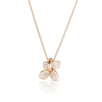 Pasquale Bruni Petit Garden Necklace In 18ct Rose Gold With White Diamonds Pasquale Bruni Petit Garden Necklace In 18ct Rose Gold With White Diamonds