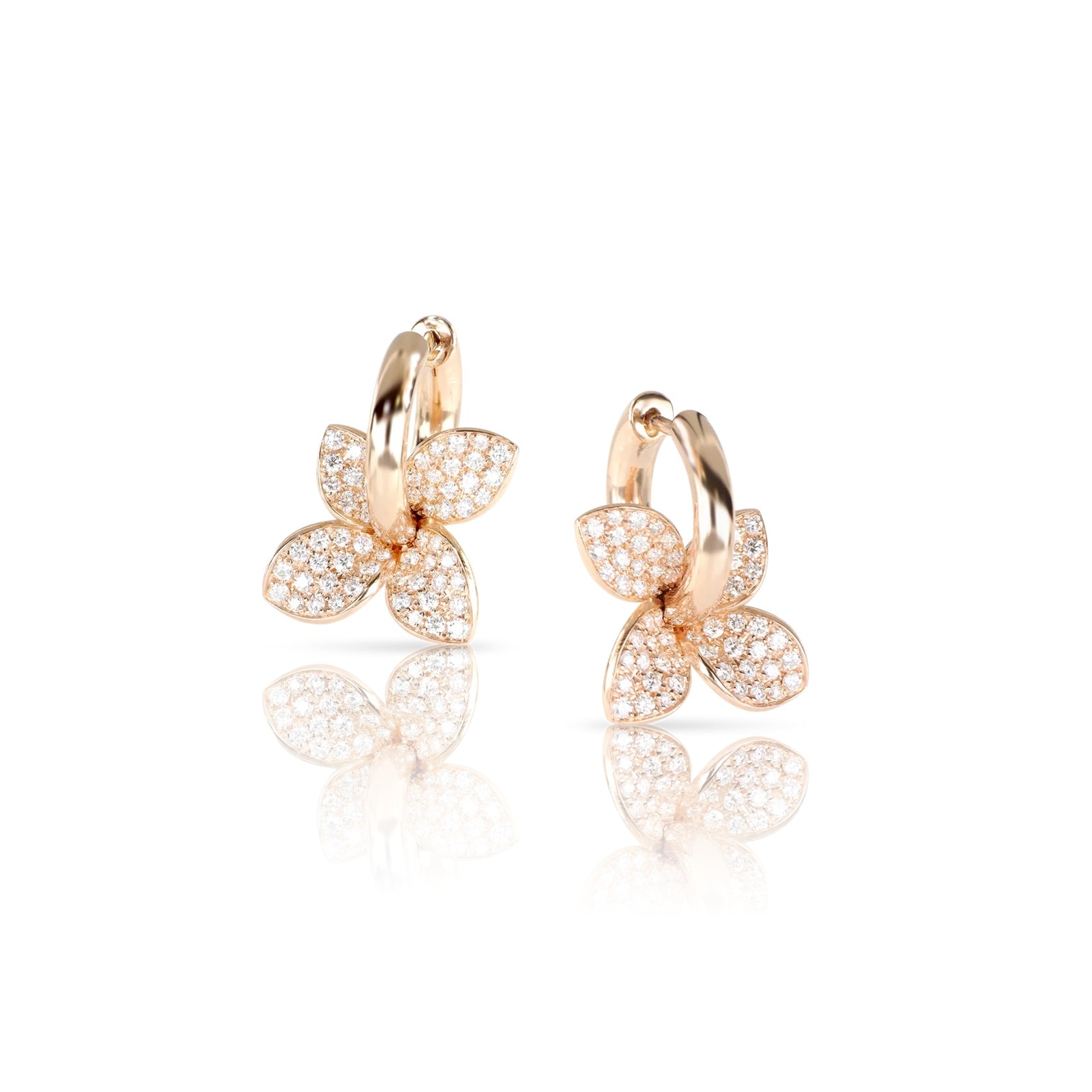 Pasquale Bruni Petit Garden Stud Earrings In 18ct Rose Gold With White Diamonds Pasquale Bruni Petit Garden Stud Earrings In 18ct Rose Gold With White Diamonds