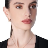 Pasquale Bruni Petit Garden Stud Earrings In 18ct Rose Gold With White Diamonds