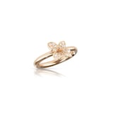 Pasquale Bruni Petit Garden Ring In 18ct Rose Gold With White & Champagne Diamonds