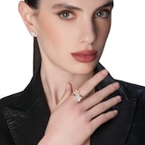 Pasquale Bruni Petit Garden Ring In 18ct Rose Gold With White & Champagne Diamonds