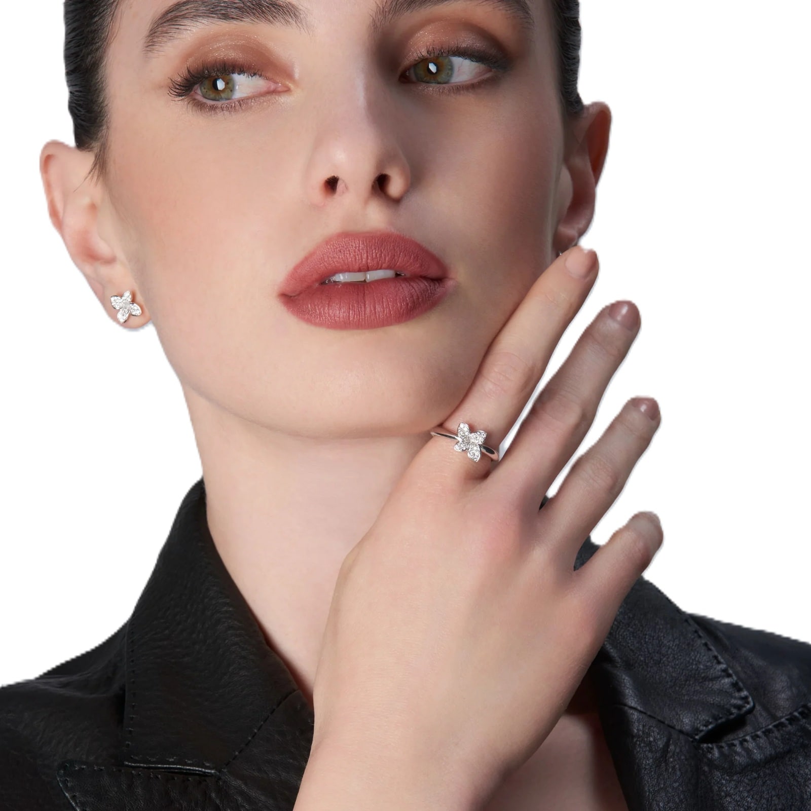 Pasquale Bruni Petit Garden Ring In 18ct White Gold With White Diamonds Pasquale Bruni Petit Garden Ring In 18ct White Gold With White Diamonds