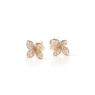 Pasquale Bruni 18K Rose Gold Petit Garden Diamond Stud Earrings