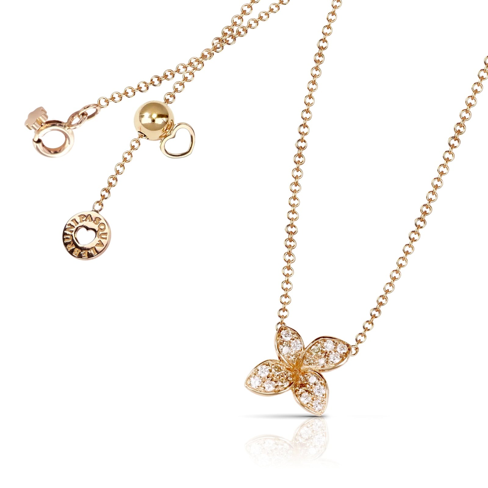 Pasquale Bruni 18K Rose Gold Petit Garden Diamond Necklace