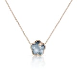 Pasquale Bruni 18K Rose Gold Petit Joli Lunar Night Blue Gem & Diamond Necklace