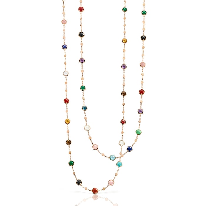 Pasquale Bruni 18K Rose Gold Figlia Dei Fiori Diamond & Mixed Gemstone Sautoir Necklace