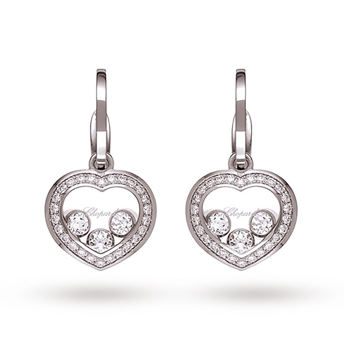 Chopard Happy Diamonds 18ct White Gold Earrings