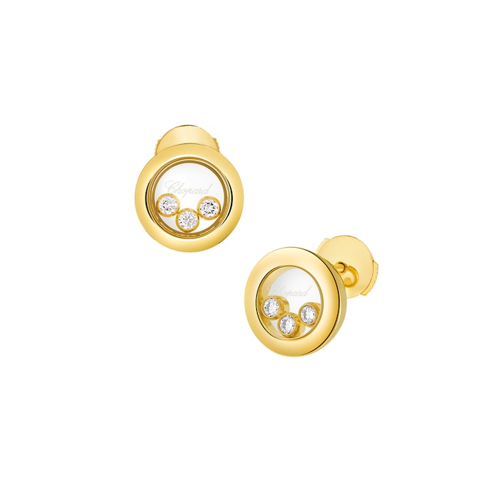 Chopard Happy Diamonds 18ct Yellow Gold Icons Earrings