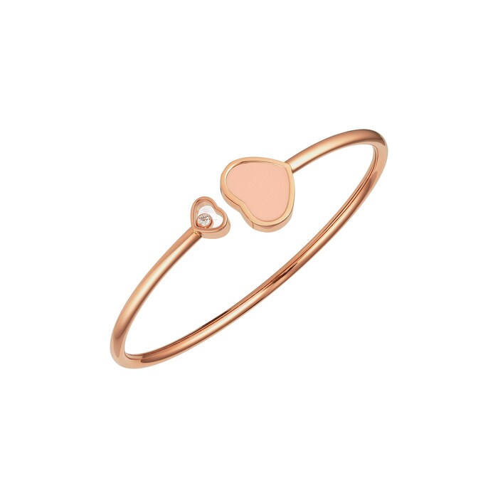 Chopard Happy Hearts 18ct Rose Gold Diamond Bangle