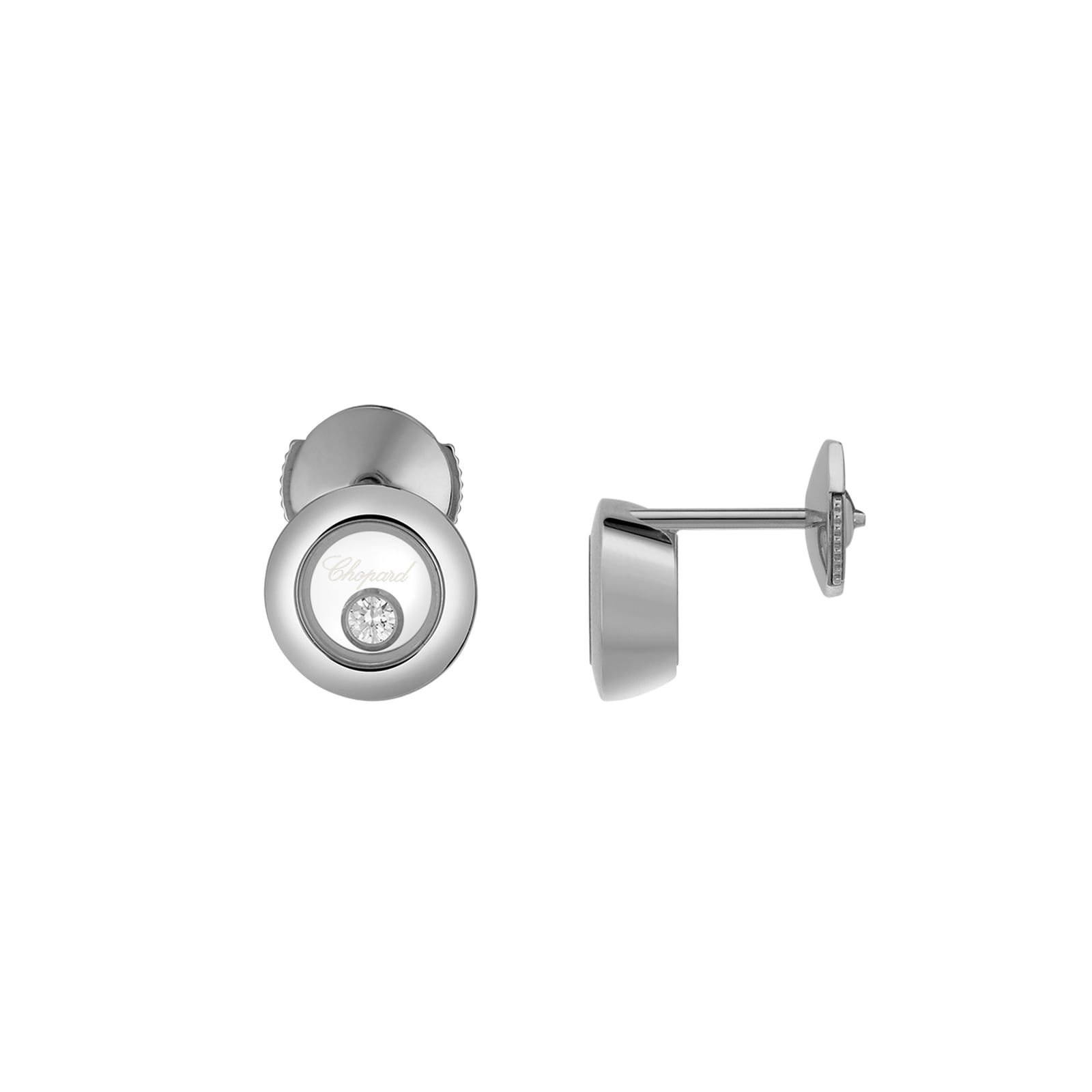 Chopard Happy Diamonds Icons 18ct White Gold Earrings Chopard Happy Diamonds Icons 18ct White Gold Earrings
