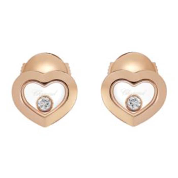 Chopard Happy Diamonds 18ct Rose Gold Earrings
