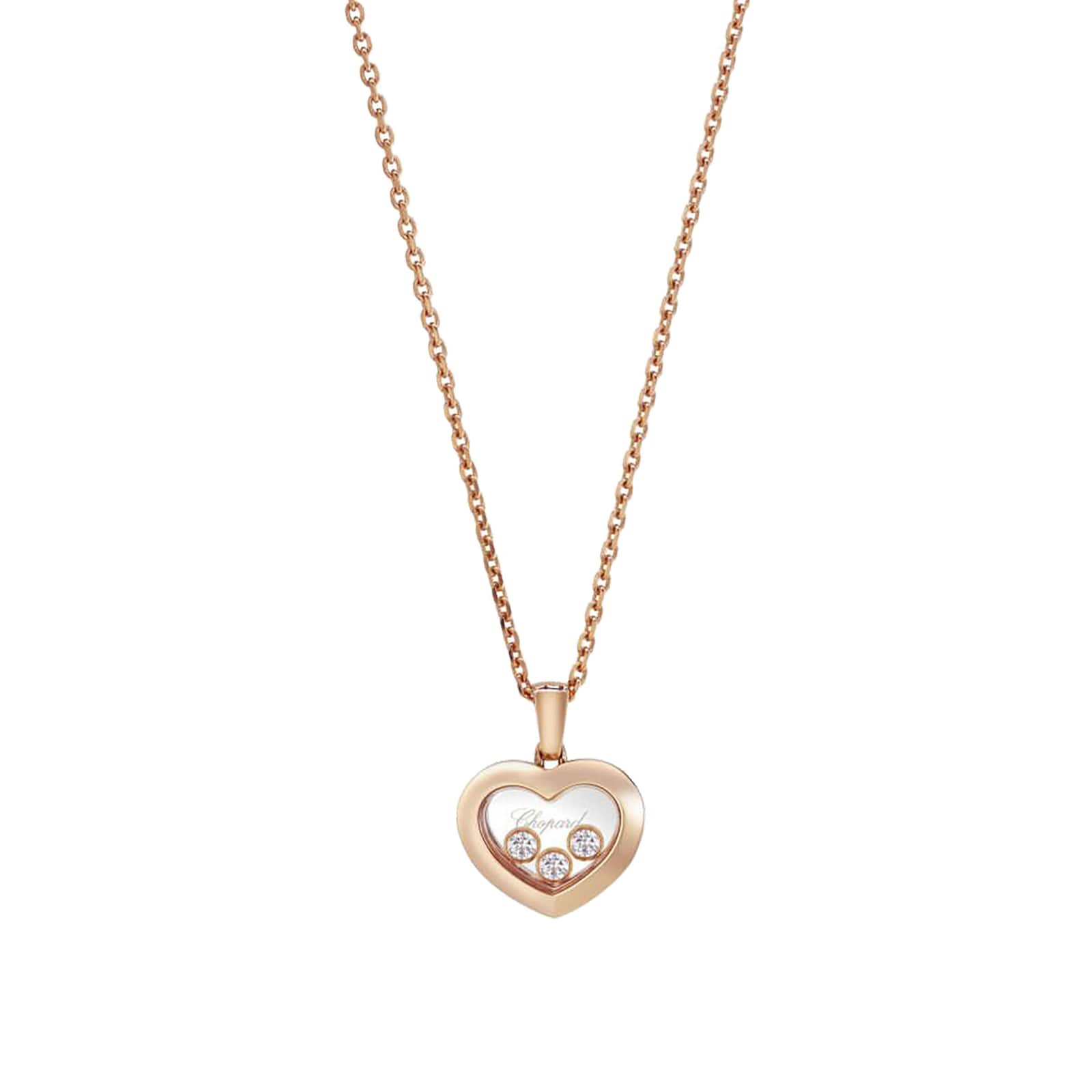 Chopard Happy Diamonds 18K White Gold Heart Pendant Necklace | Neiman Marcus