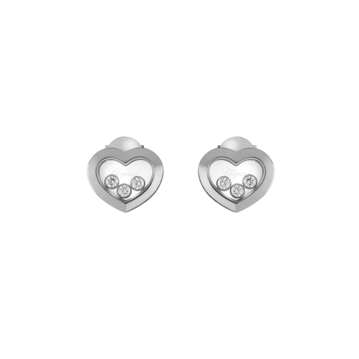 Chopard Happy Diamonds 18ct White Gold Icons Earrings