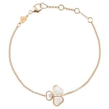 Chopard Happy Hearts Wings 18ct Rose Gold Mother of Pearl Diamond Bracelet