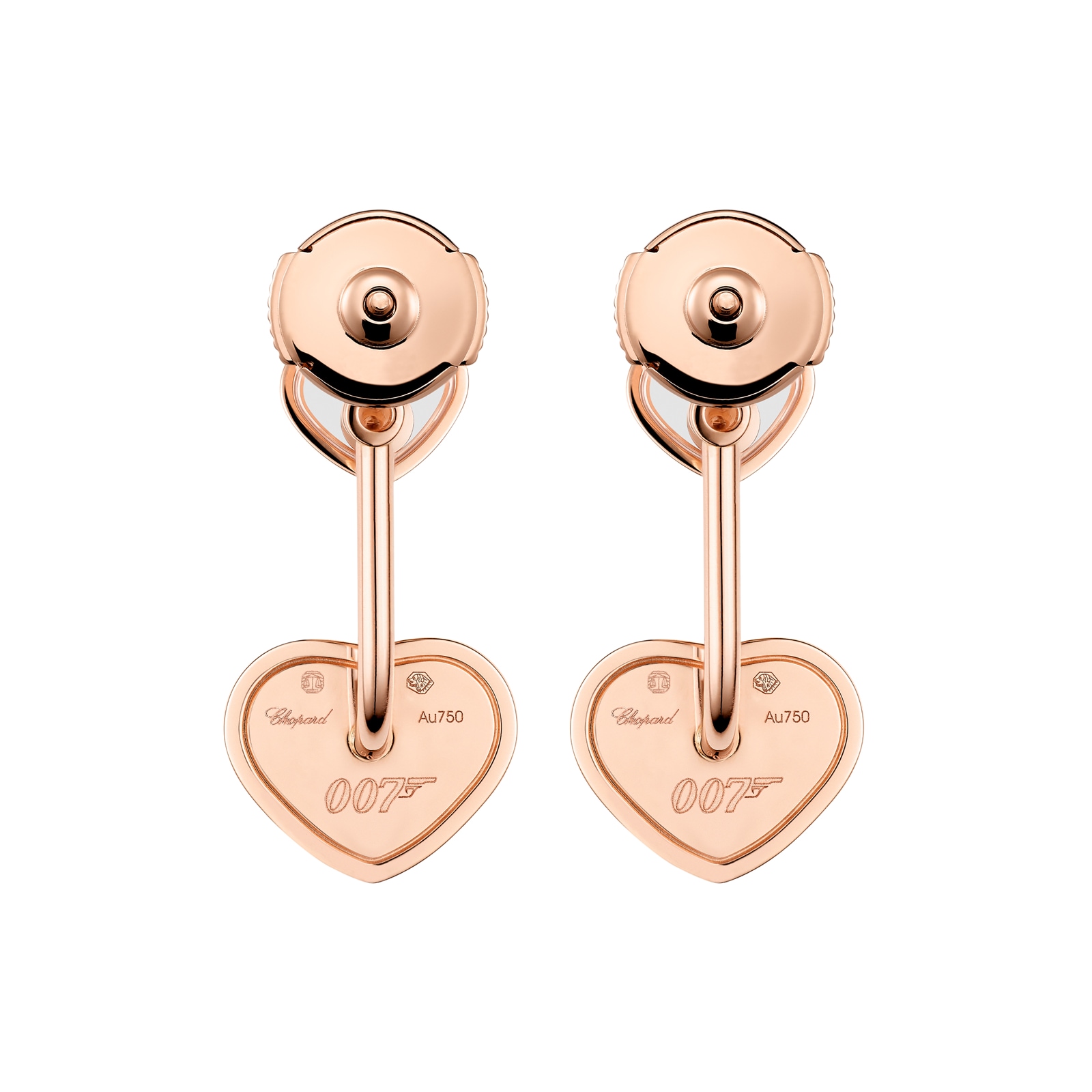 Chopard Limited Edition James Bond 007 Happy Hearts - Golden Hearts Earrings Chopard Limited Edition James Bond 007 Happy Hearts - Golden Hearts Earrings