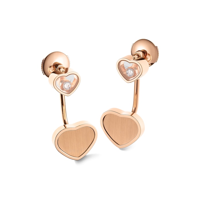 Chopard Limited Edition James Bond 007 Happy Hearts - Golden Hearts Earrings