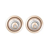 Chopard Happy Spirit 18ct White and Rose Gold Diamond Earrings