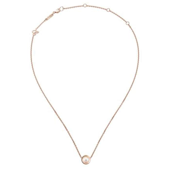 Chopard Happy Diamonds Icons 18ct Rose Gold Diamond Necklace