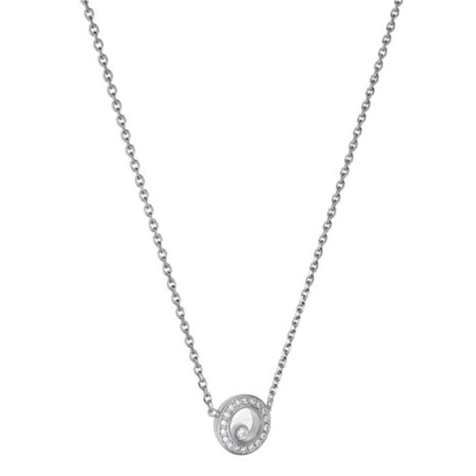 Chopard Happy Diamonds Icons 18ct White Gold Diamond Necklace