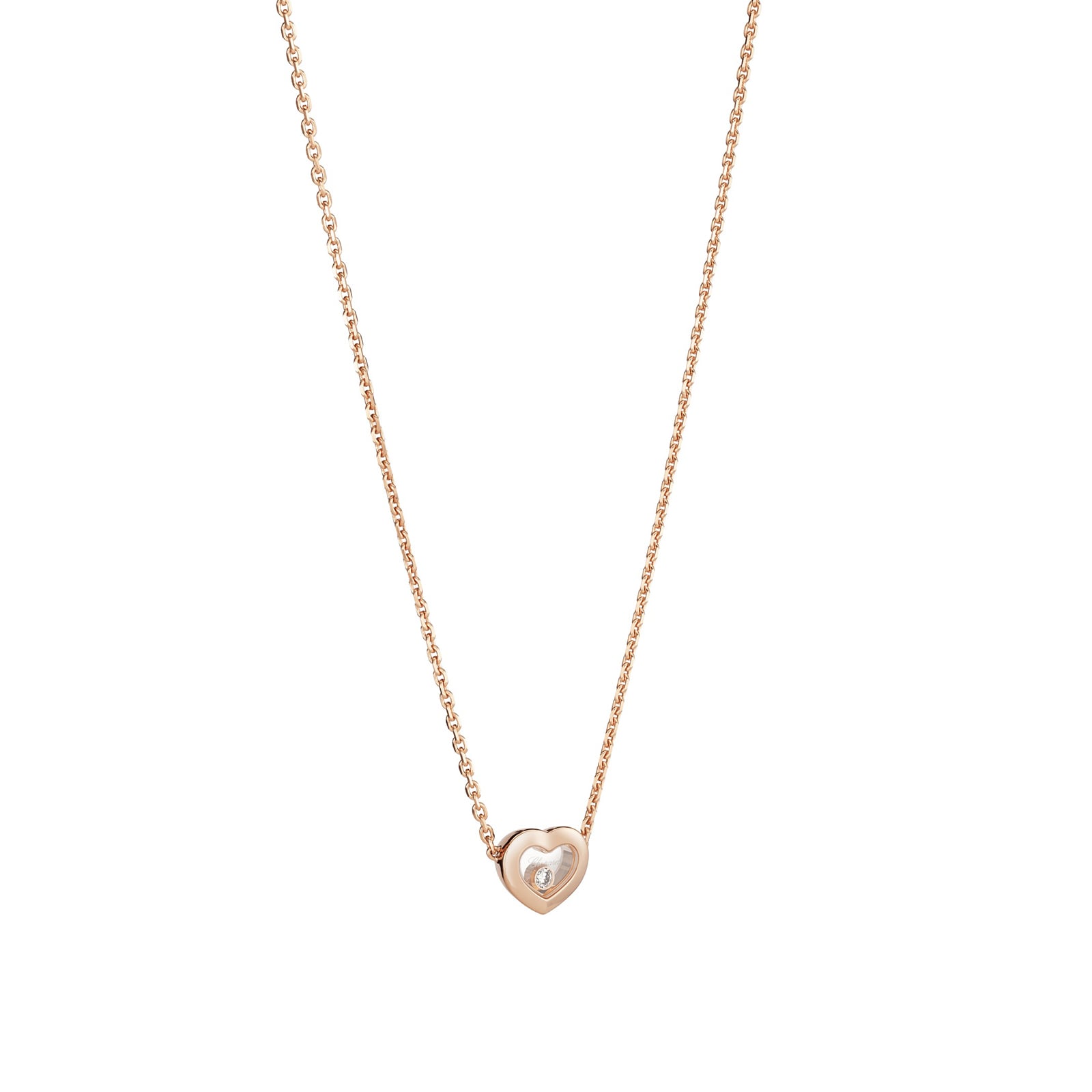 Chopard Happy Diamonds Icons Necklace, Ethical Rose Gold, Diamond