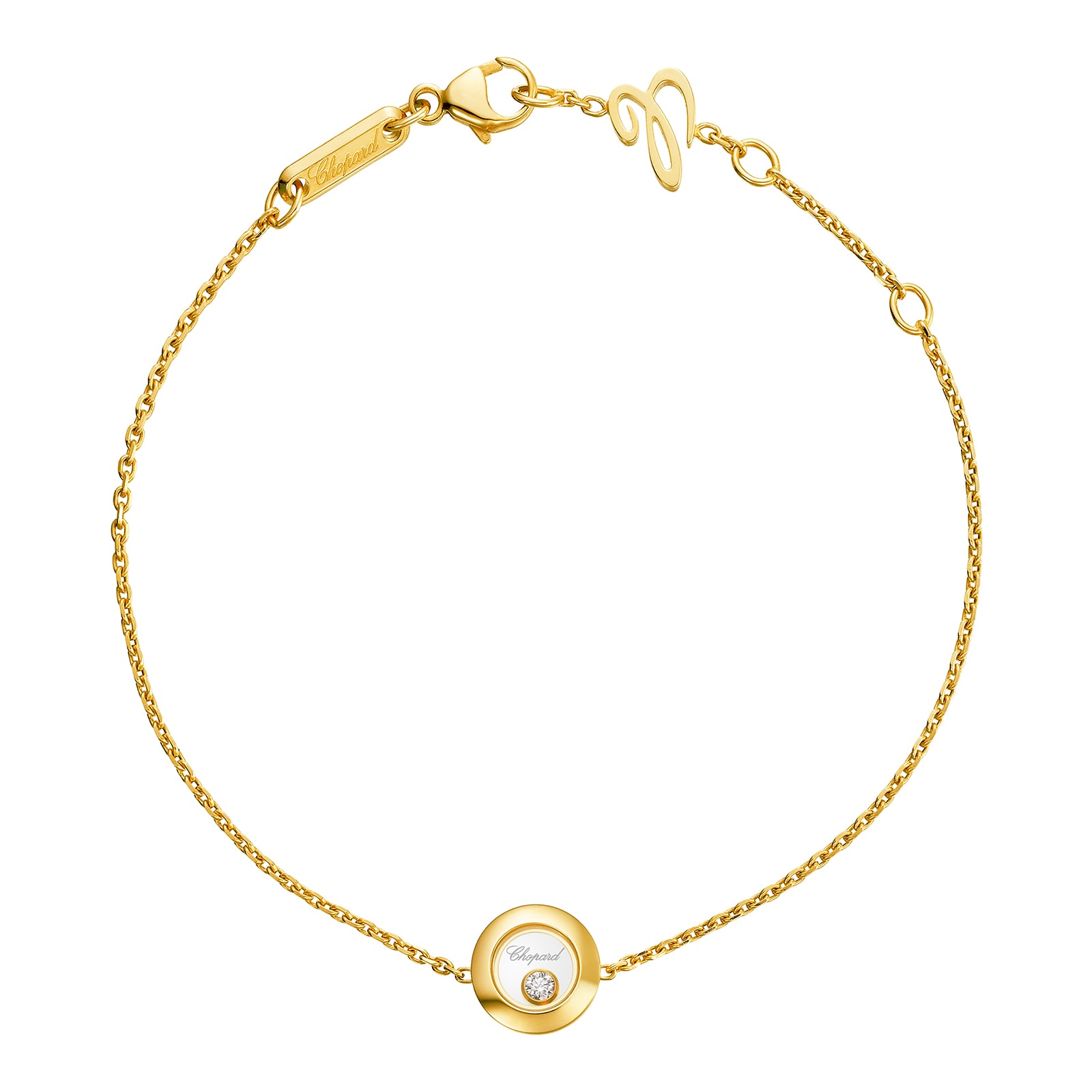 Chopard 18kt Yellow Gold Happy Diamonds Icons Bracelet - Farfetch
