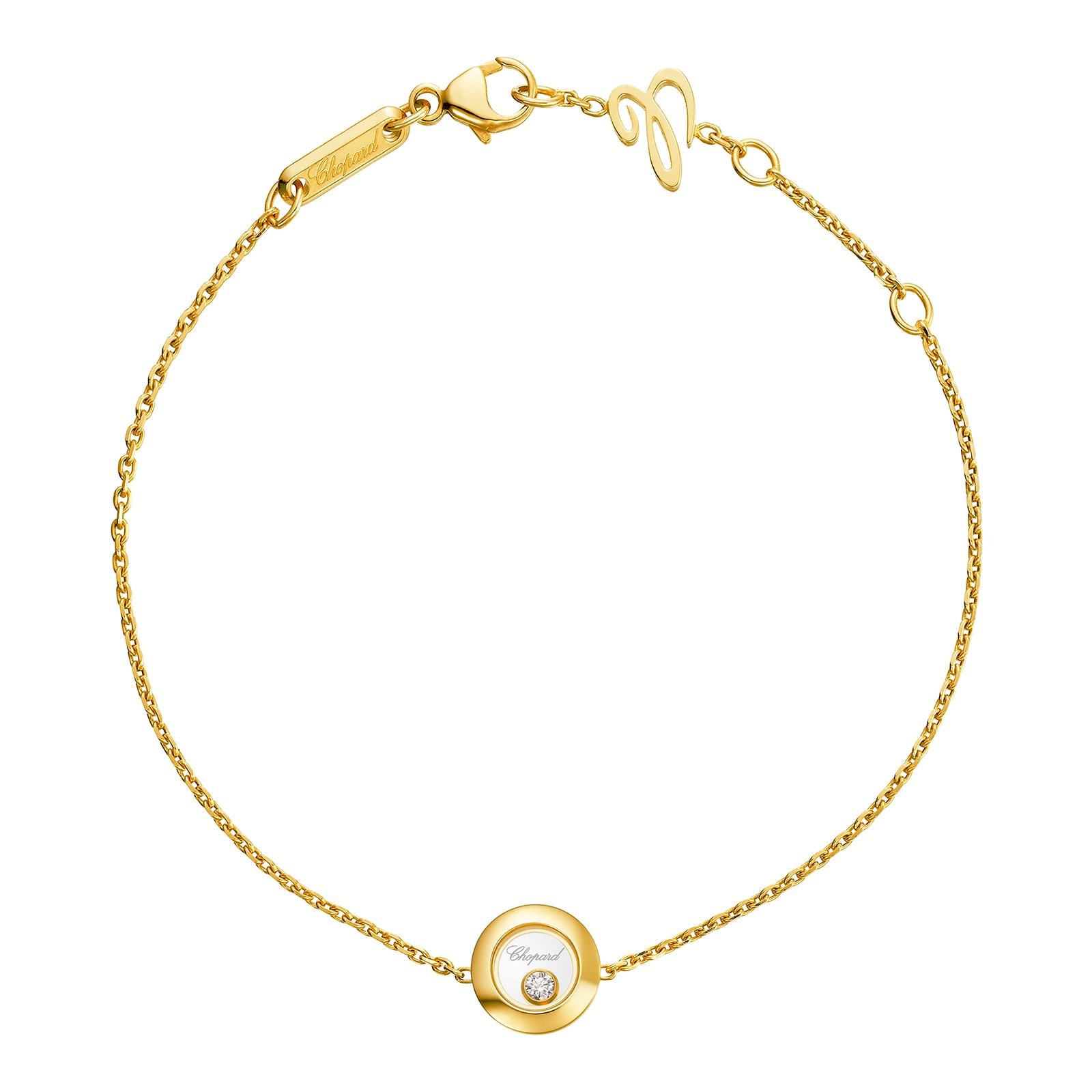 Chopard Happy Diamonds Icons Bracelet, Ethical Yellow Gold, Diamond Chopard Happy Diamonds Icons Bracelet, Ethical Yellow Gold, Diamond