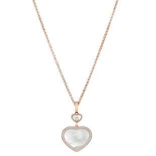Chopard Happy Hearts Pendant, Ethical Rose Gold, Diamonds, Mother-of-Pearl