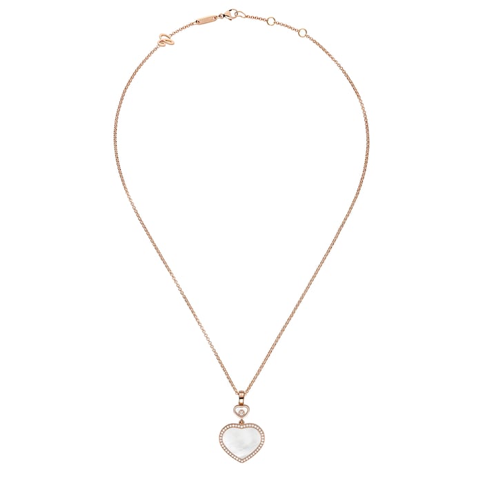 Chopard Happy Hearts Pendant, Ethical Rose Gold, Diamonds, Mother-of-Pearl