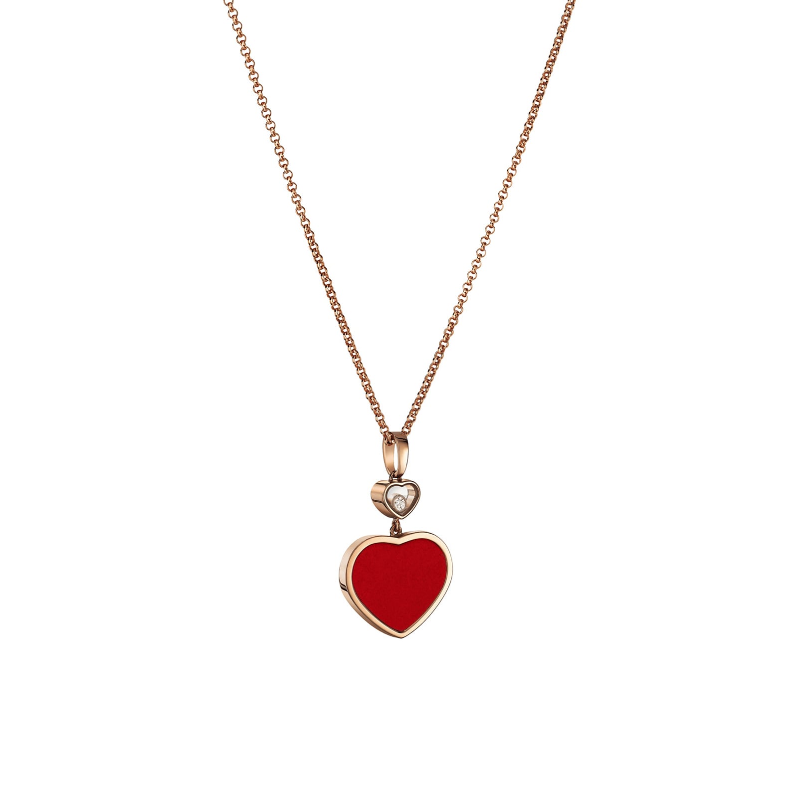 Chopard Happy Hearts Pendant Red 797482 5801 Mappin and Webb