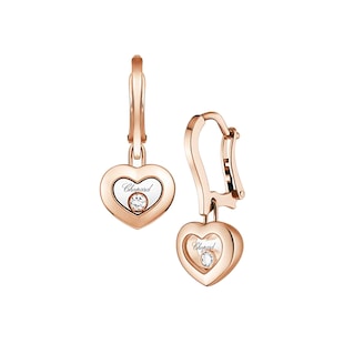 Chopard Happy Diamonds Icons Earrings, Ethical Rose Gold, Diamonds