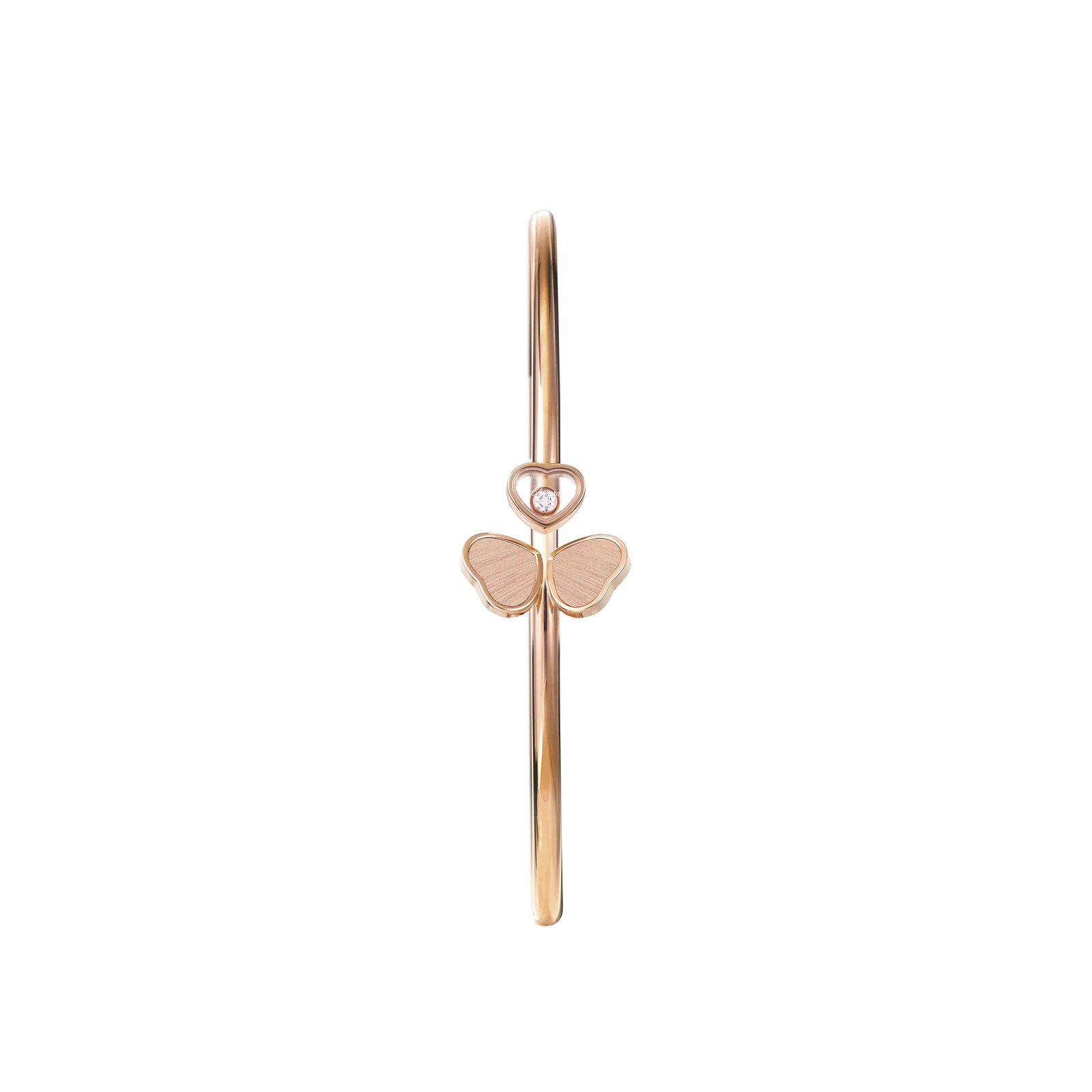 Chopard Happy Hearts Wings Bangle, Ethical Rose Gold, Diamond