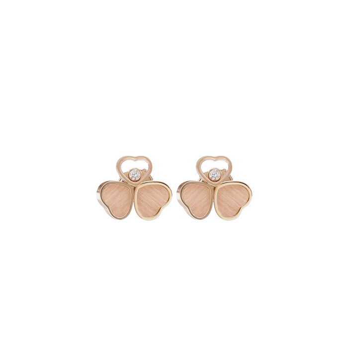 Chopard Happy Hearts Wings Earrings, Ethical Rose Gold, Diamonds