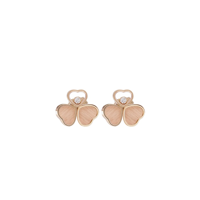 Chopard Happy Hearts Wings Earrings, Ethical Rose Gold, Diamonds