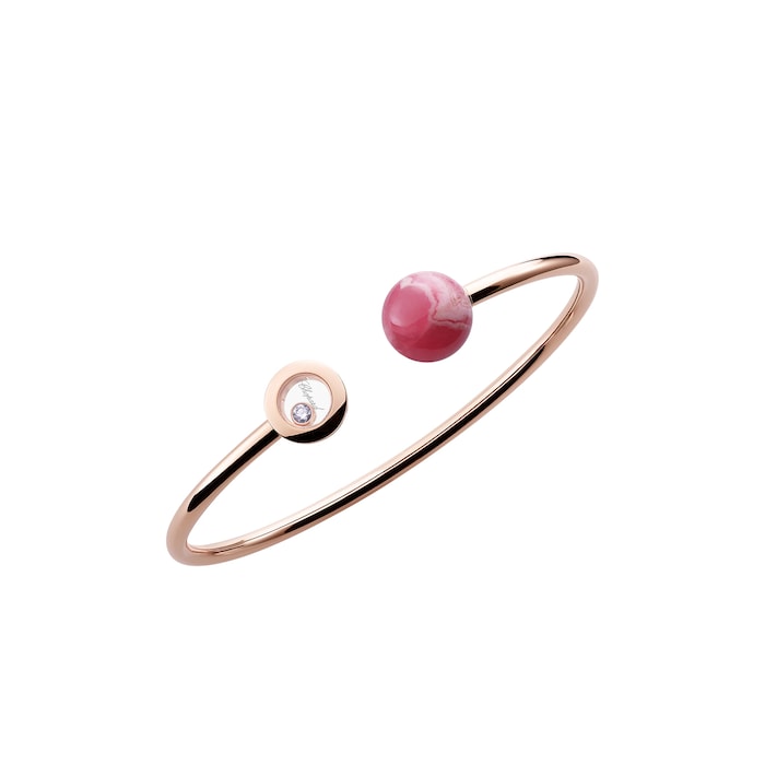 Chopard Happy Diamonds Planet Bangle, Ethical Rose Gold, Diamond, Rhodochrosite