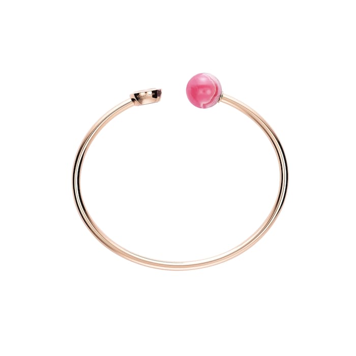 Chopard Happy Diamonds Planet Bangle, Ethical Rose Gold, Diamond, Rhodochrosite