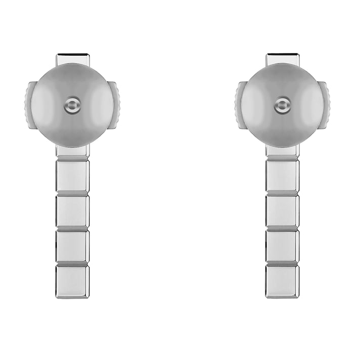 Chopard Ice Cube Pure Earrings, Ethical White Gold, Half-Set Diamonds
