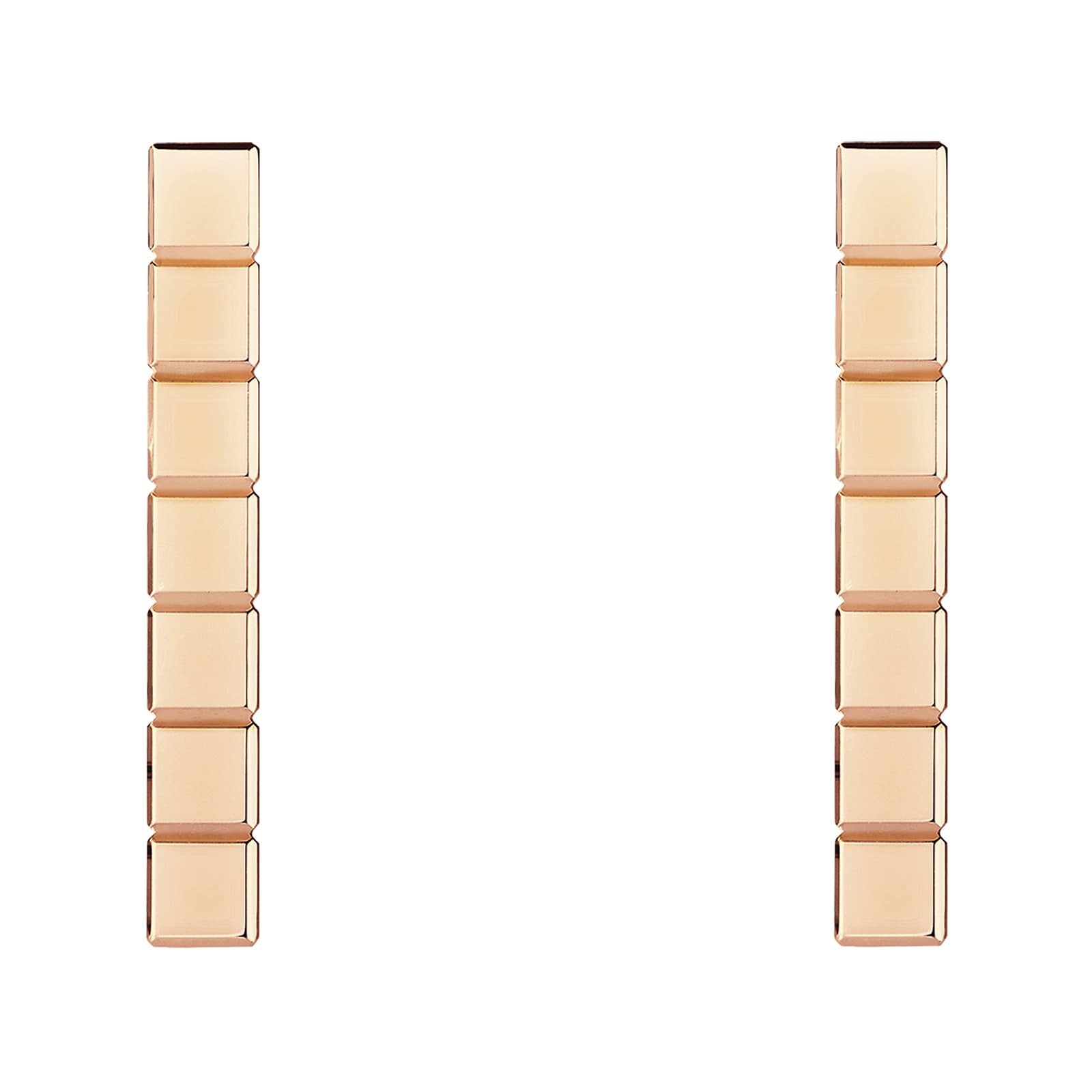 Ice Cube Pure Earrings, Ethical Rose Gold