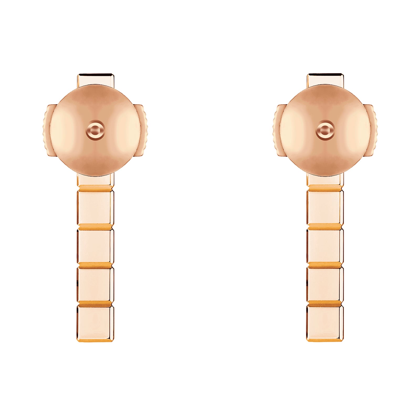 Chopard Ice Cube Pure Earrings, Ethical Rose Gold, Half-Set Diamonds Chopard Ice Cube Pure Earrings, Ethical Rose Gold, Half-Set Diamonds
