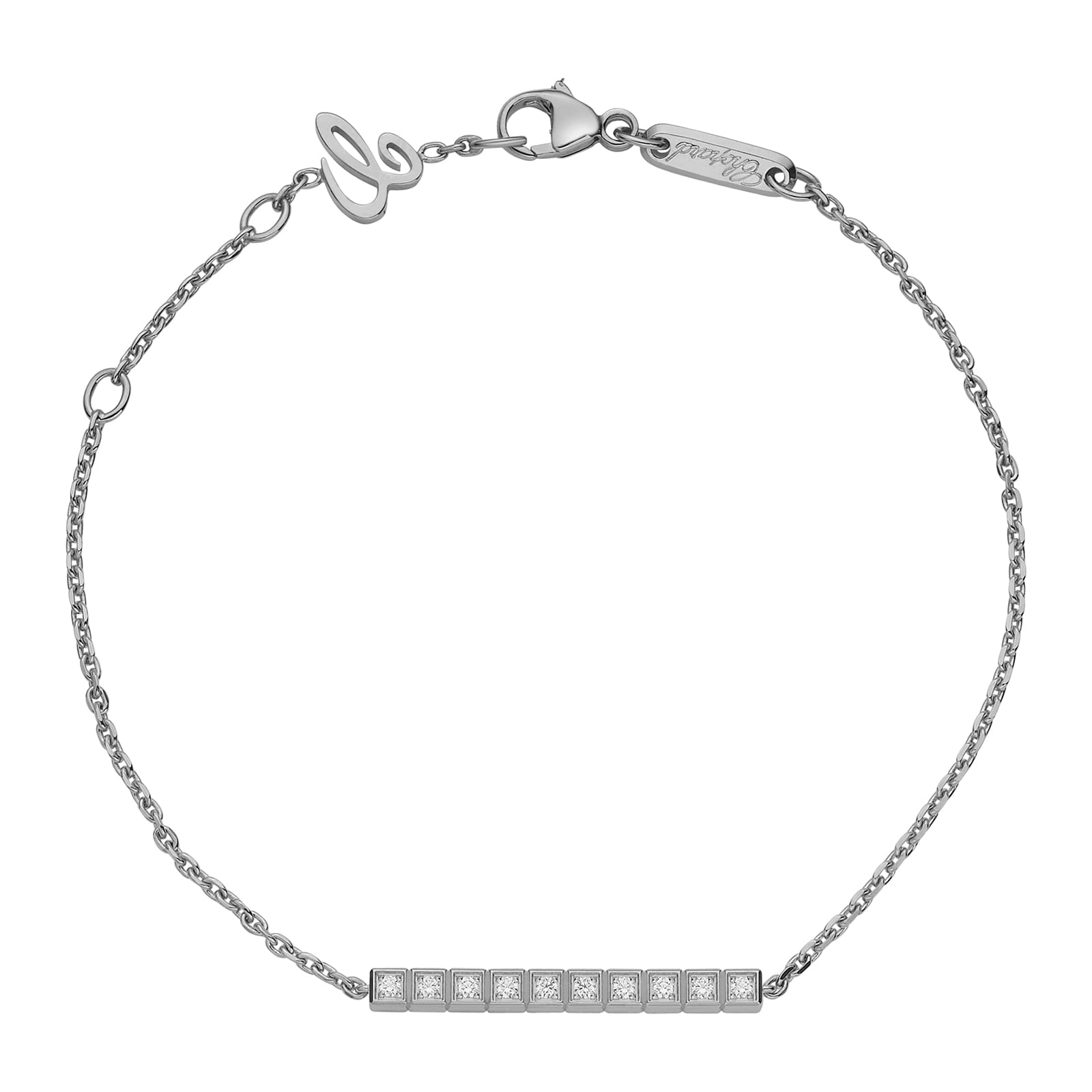 Chopard Ice Cube Pure Bracelet Ethical White Gold Full Set