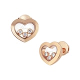 Chopard Happy Diamonds Icons Rose Gold Diamond Earrings