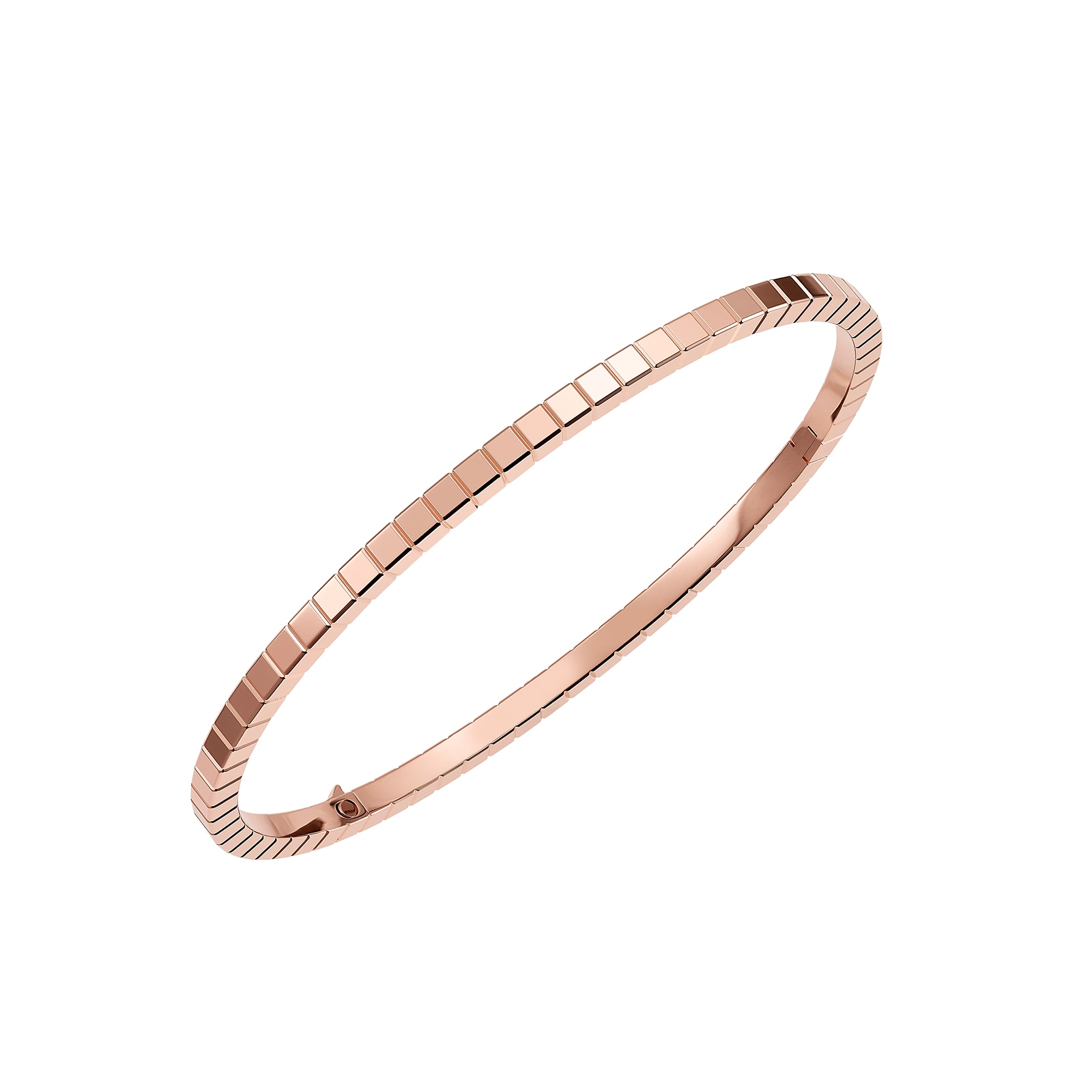 Ice Cube Bangle, ethical rose gold