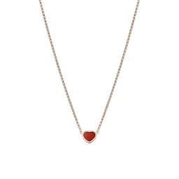 12950872 - Happy Hearts Rose Gold Red Pendant