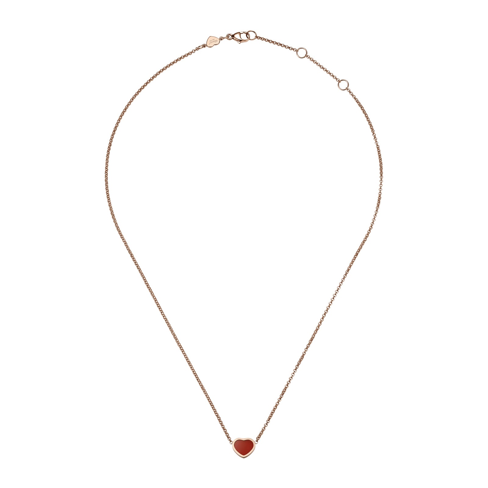 Chopard red heart necklace sale