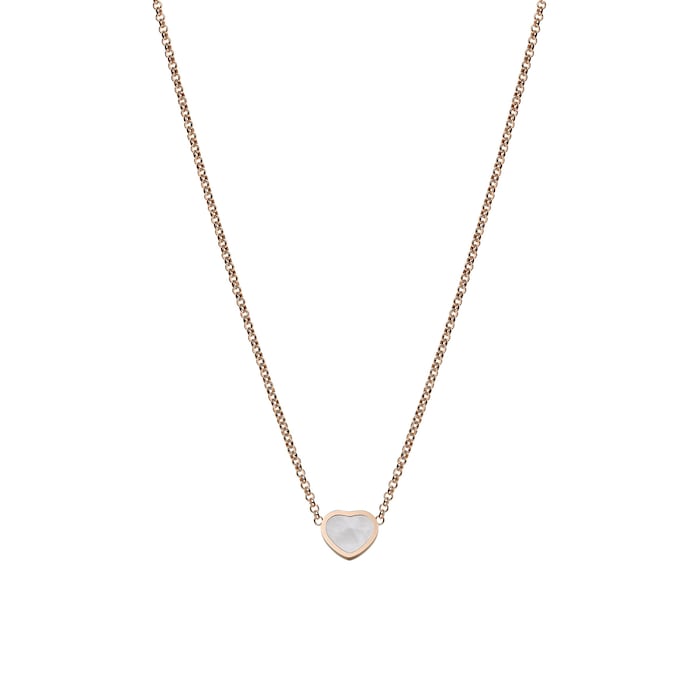 Chopard Happy Hearts Rose Gold White Pendant