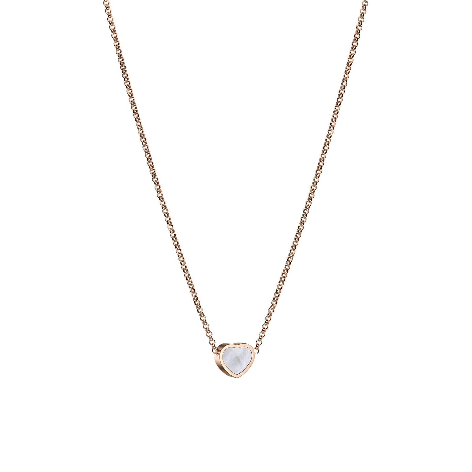 Chopard Happy Hearts Rose Gold White Pendant