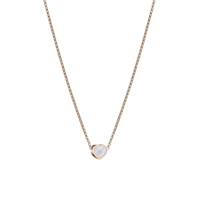 Chopard Happy Hearts Rose Gold White Pendant