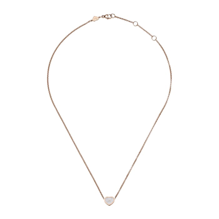 Chopard Happy Hearts Rose Gold White Pendant