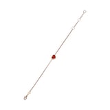 Chopard Happy Hearts Rose Gold Red Bracelet